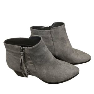 NWOT - JustFab Ketanya Western Bootie in Dark Grey